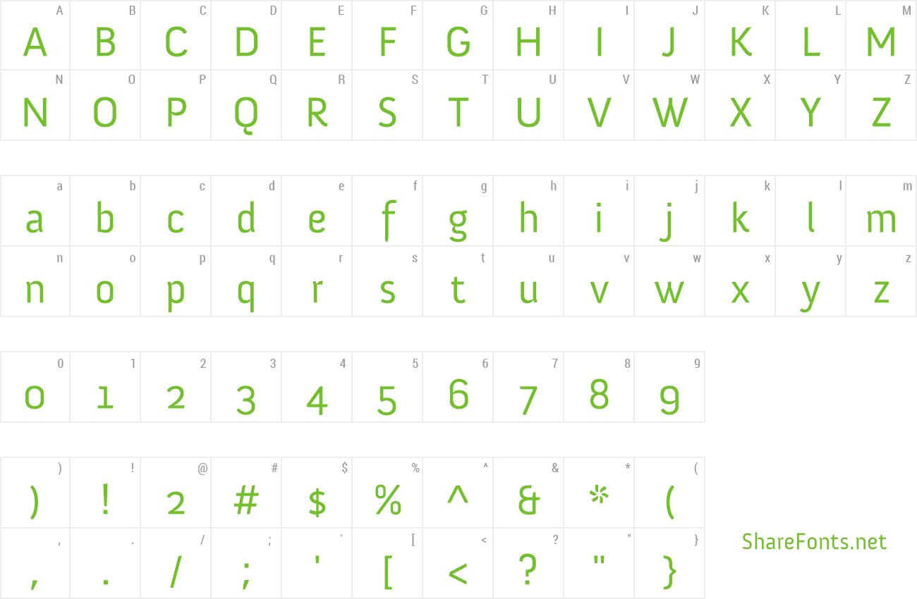 anivers regular font