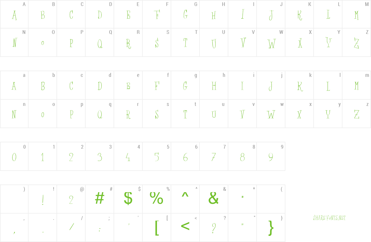 Font Les Sorci preview