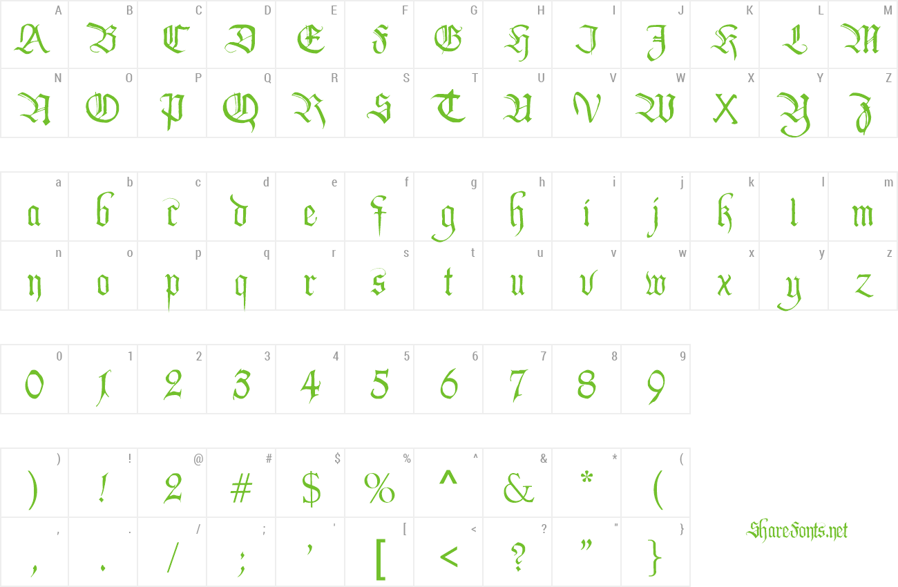 Font Oil of Boil preview