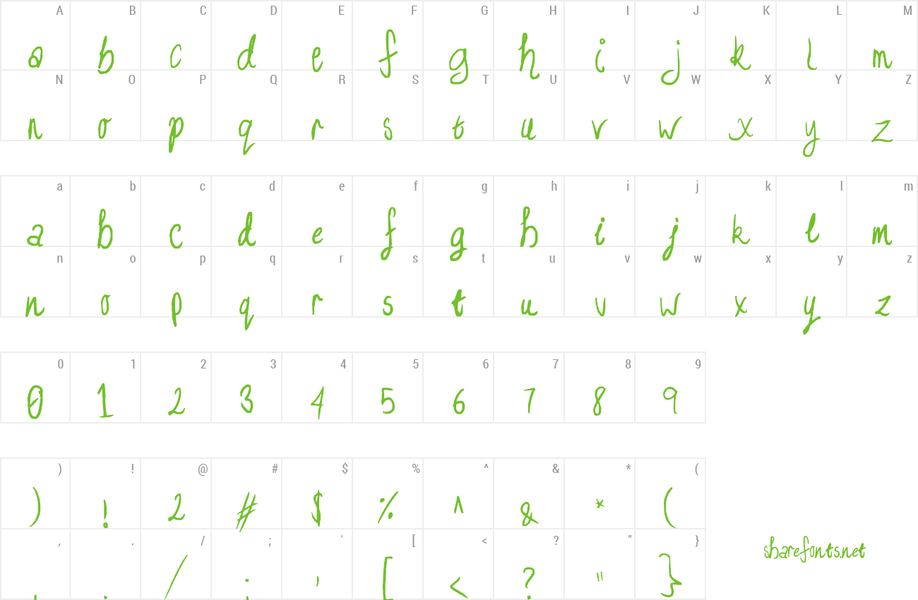 Font I am more bored than you :P preview