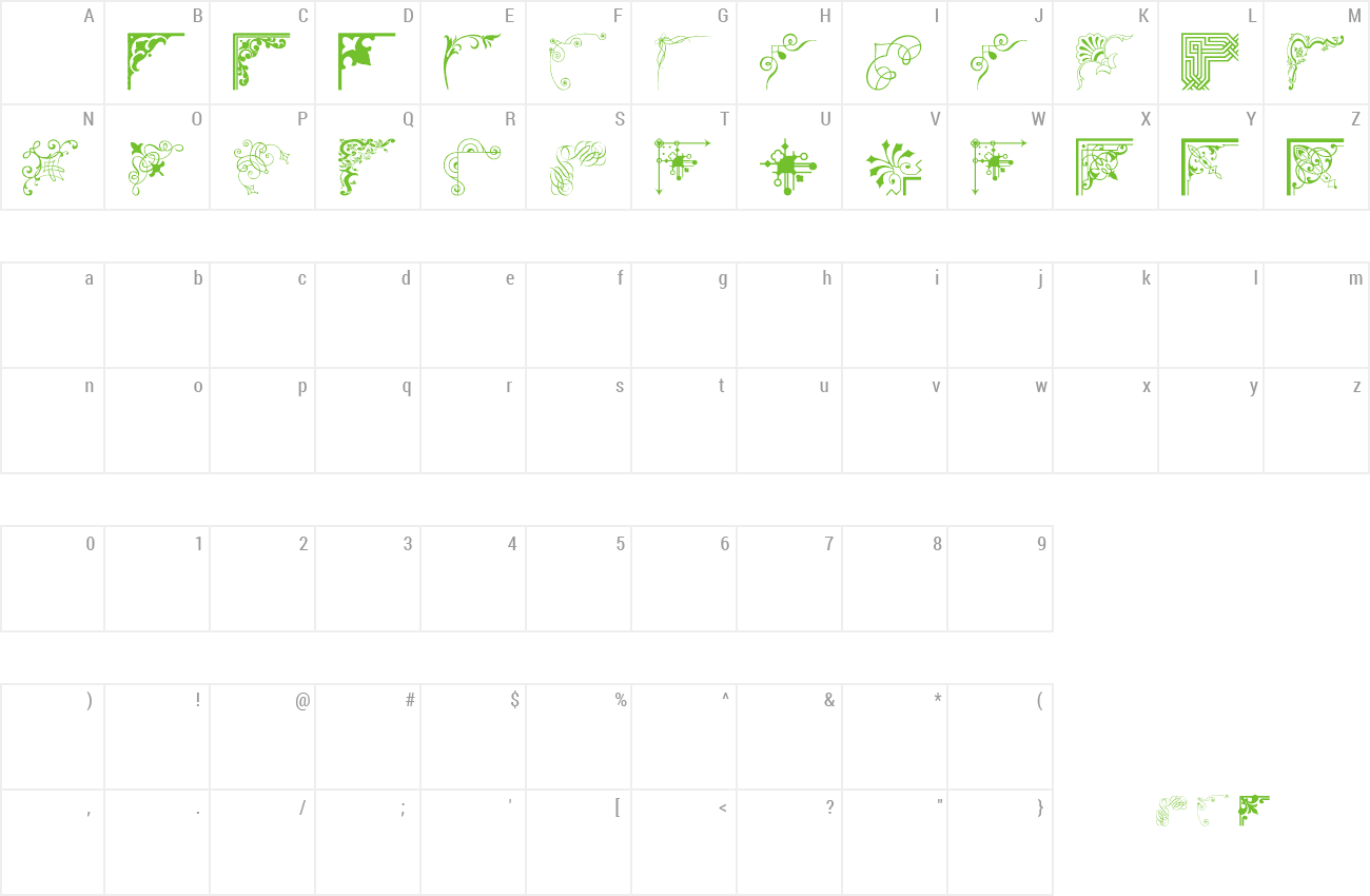 Font Vintage Decorative Corner_36 preview