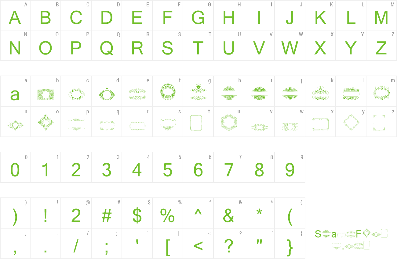 Font Vintage Frames 13 preview