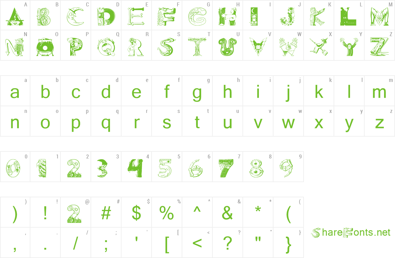 Font 101! 'Ween preview