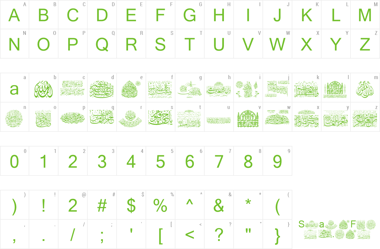 Font Aayat Quraan_034 preview