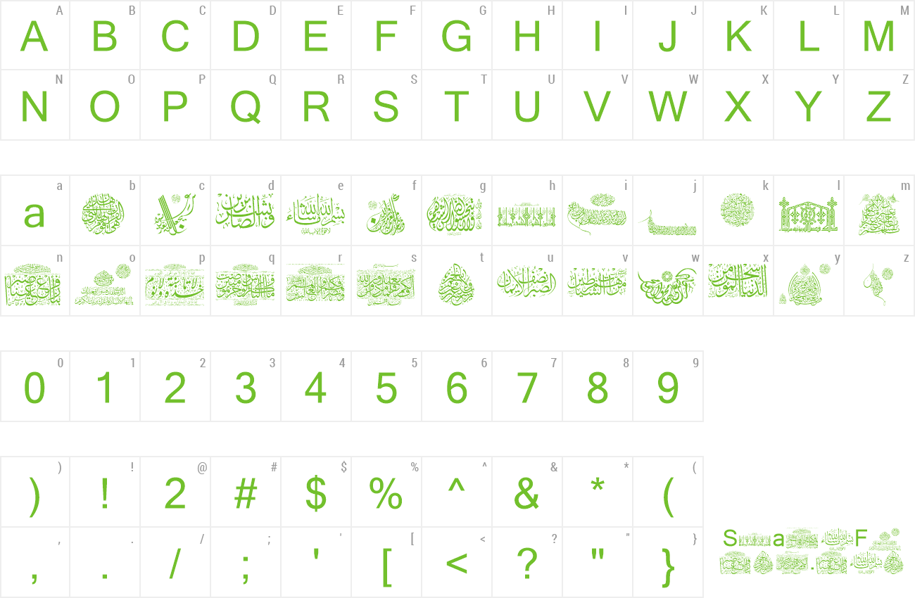 Font Aayat Quraan_037 preview