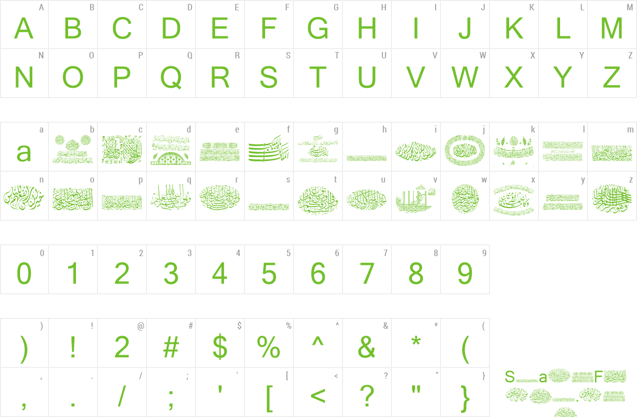 Font Aayat Quraan 12 preview