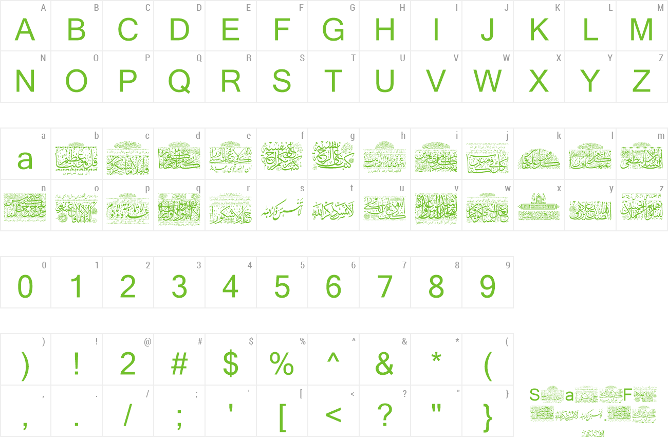 Font Aayat Quraan 28 preview