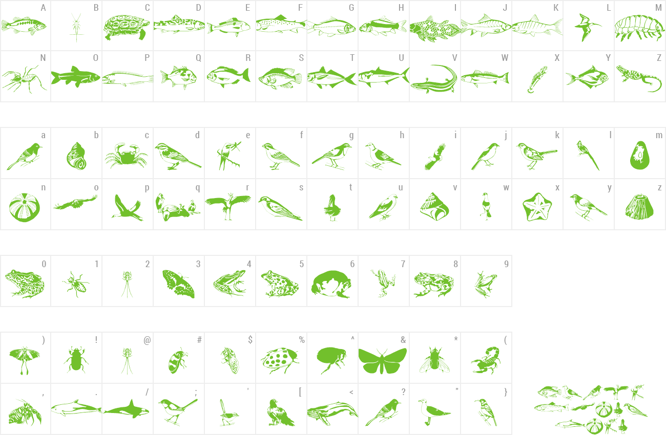 Font Afrika Safari F Gogga preview