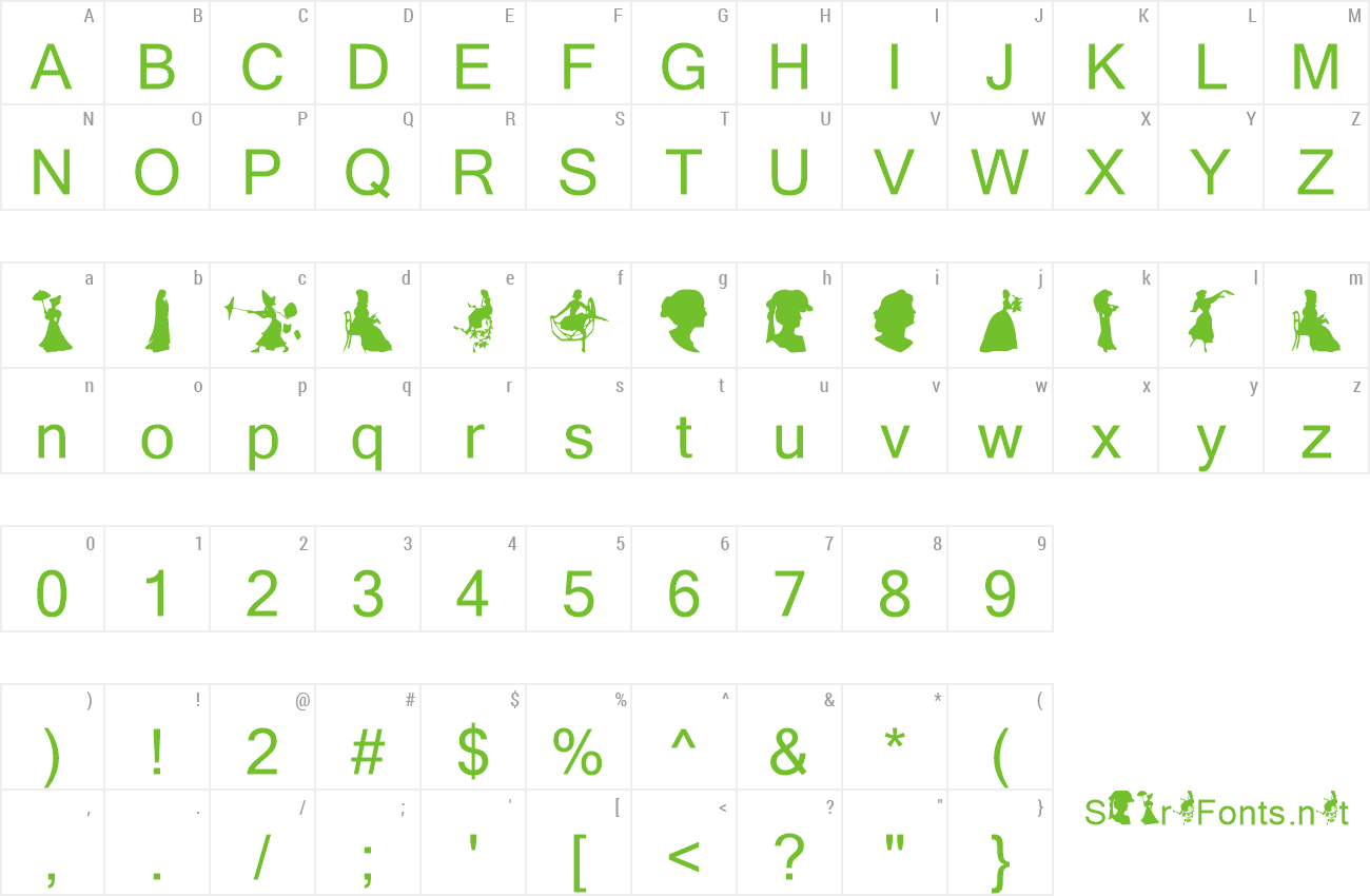 Font ck_vic-silhouette preview