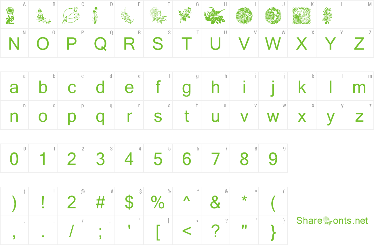 Font Floral 1 preview