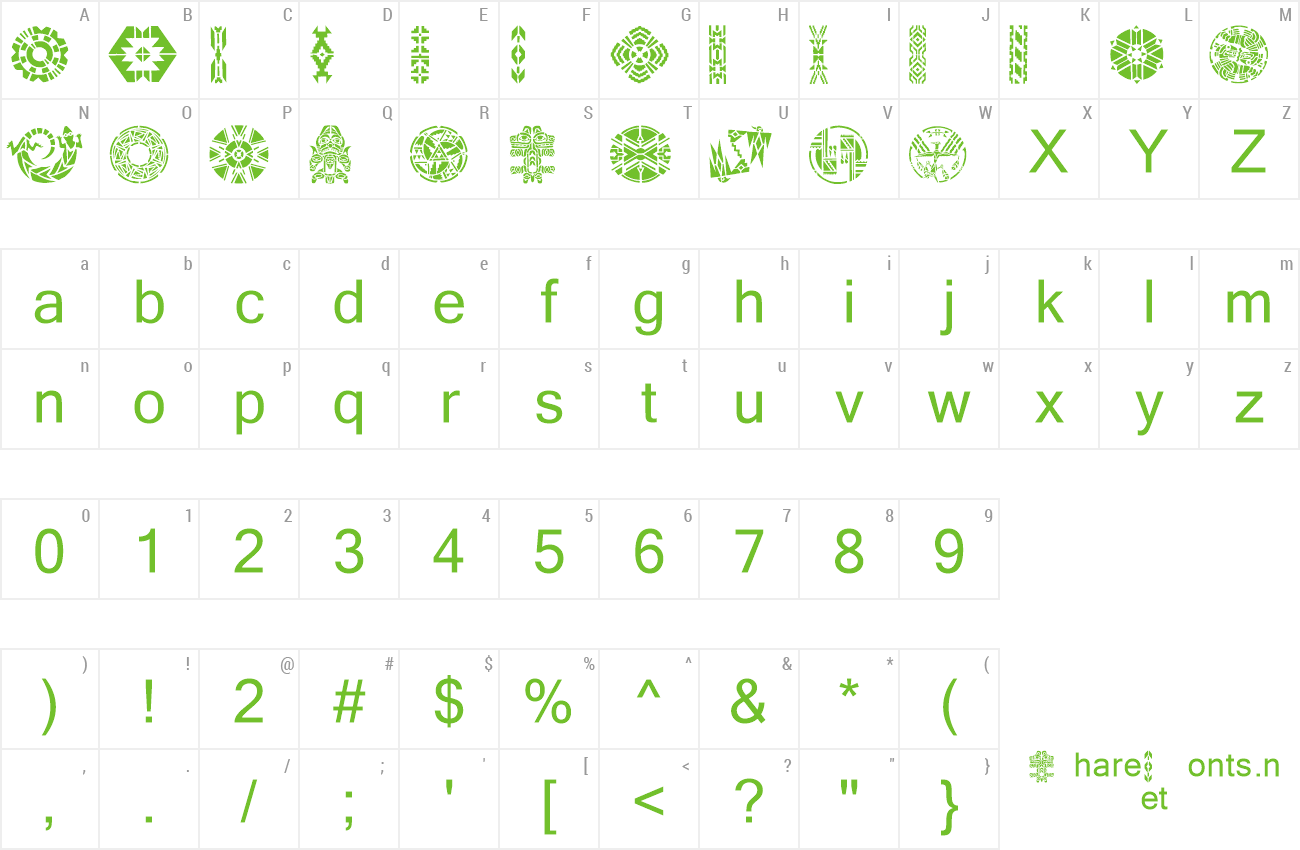 Font IndianDesigns preview