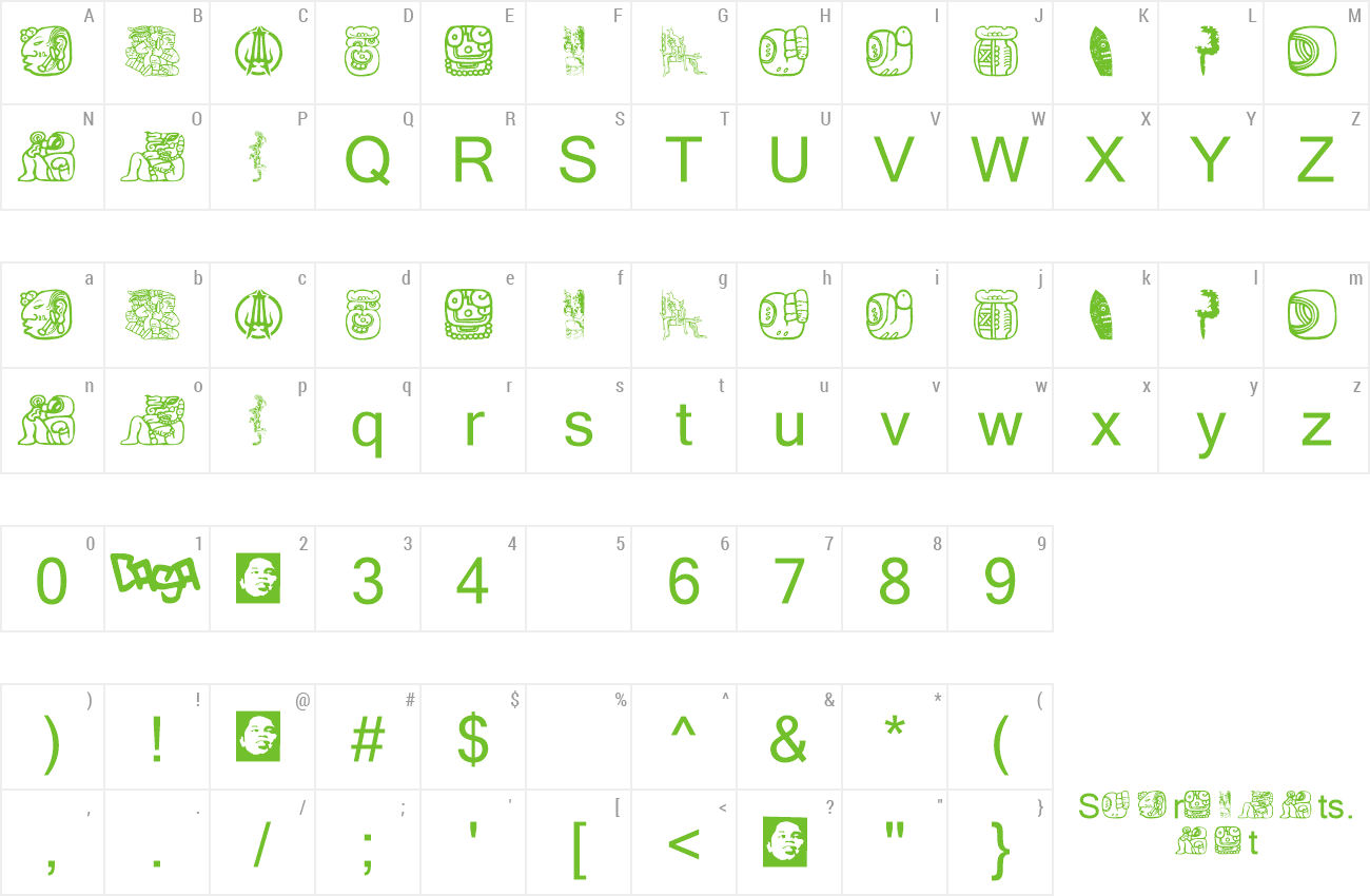 Font Maya Allstars preview