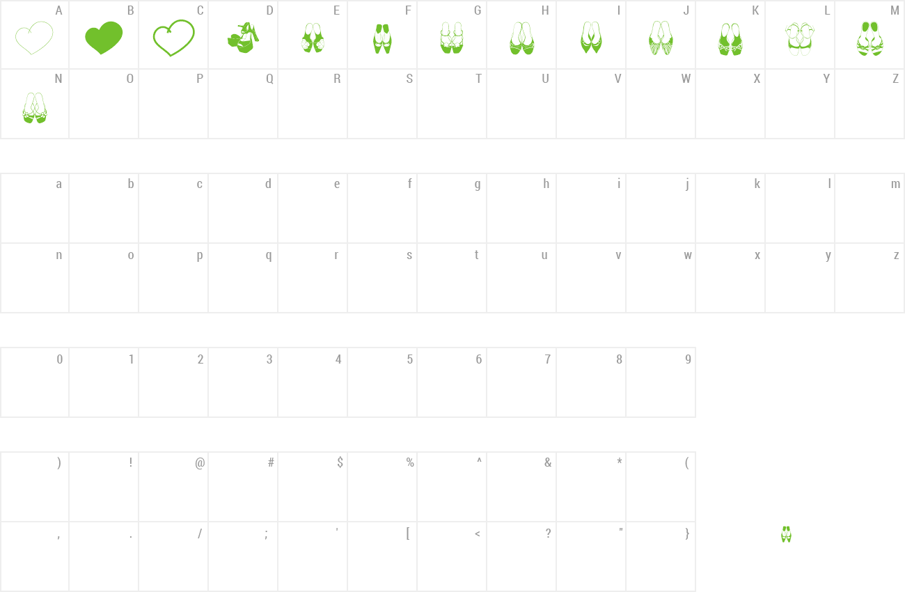 Font Sandal x LOVE preview