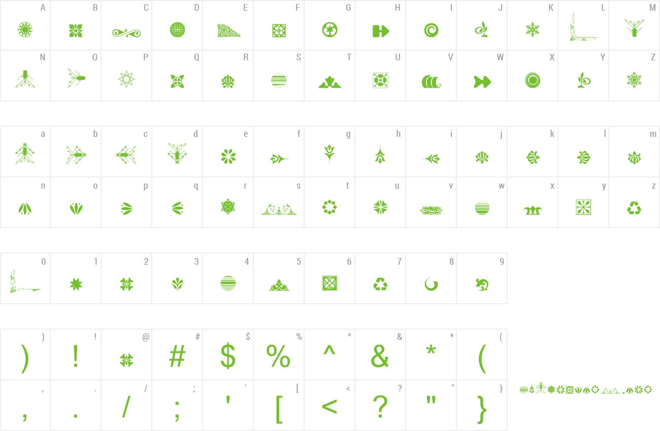 Font Soft Ornaments Eighteen preview