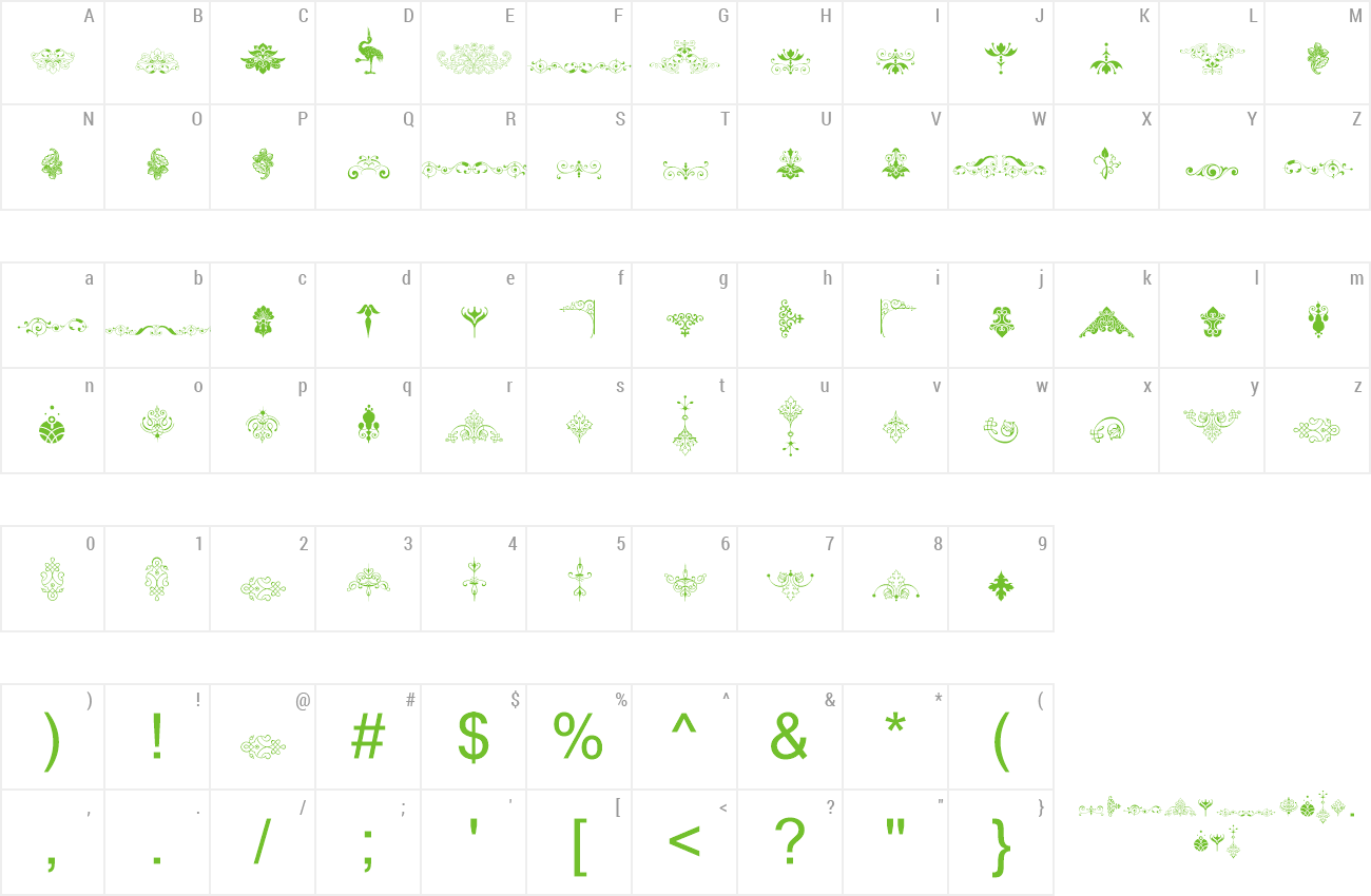 Font Soft Ornaments Eleven preview