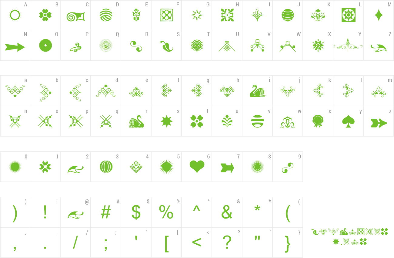 Font Soft Ornaments Fifteen preview