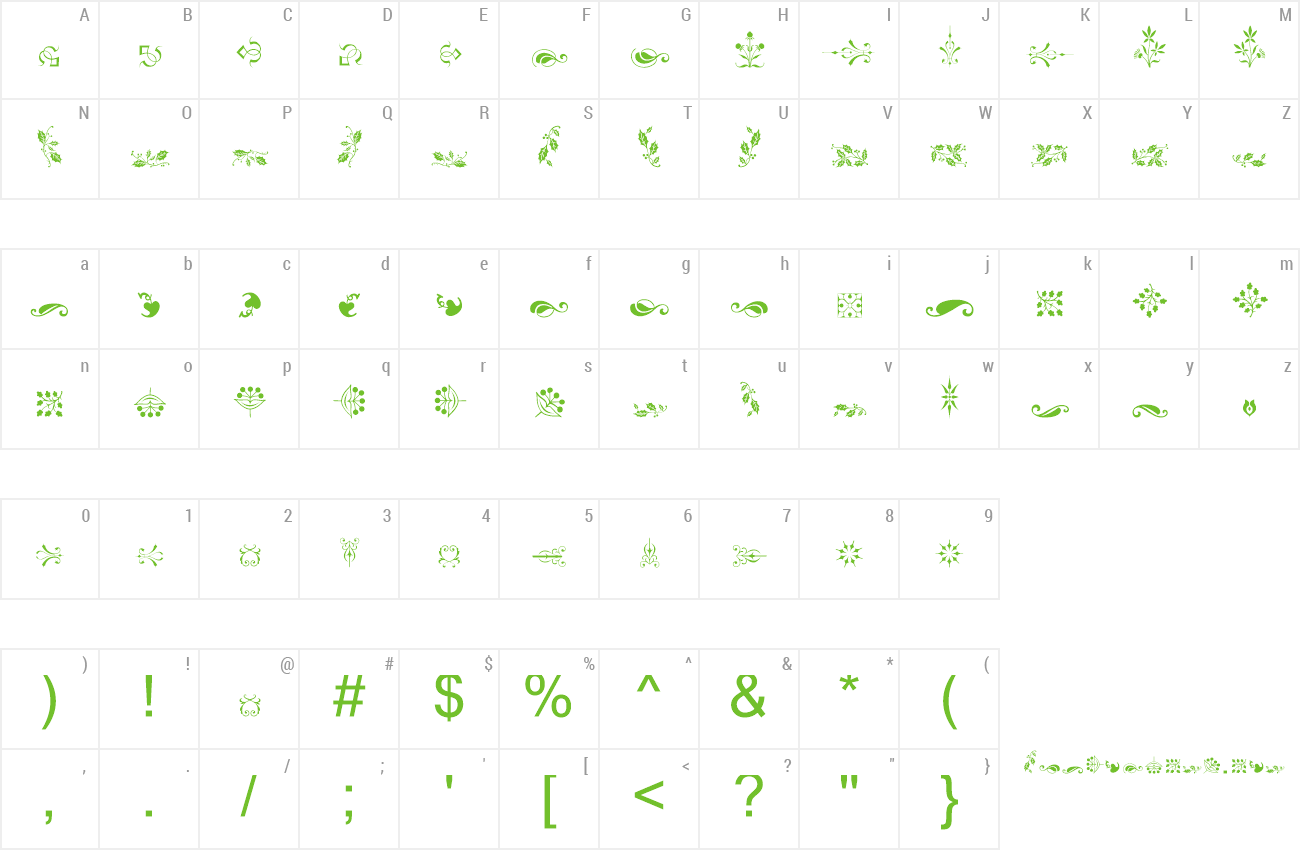 Font Soft Ornaments Four preview