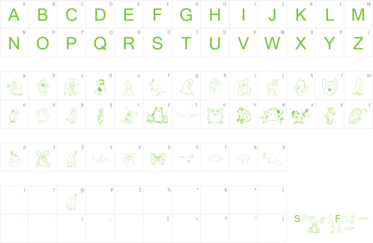 Font Taxonomic preview