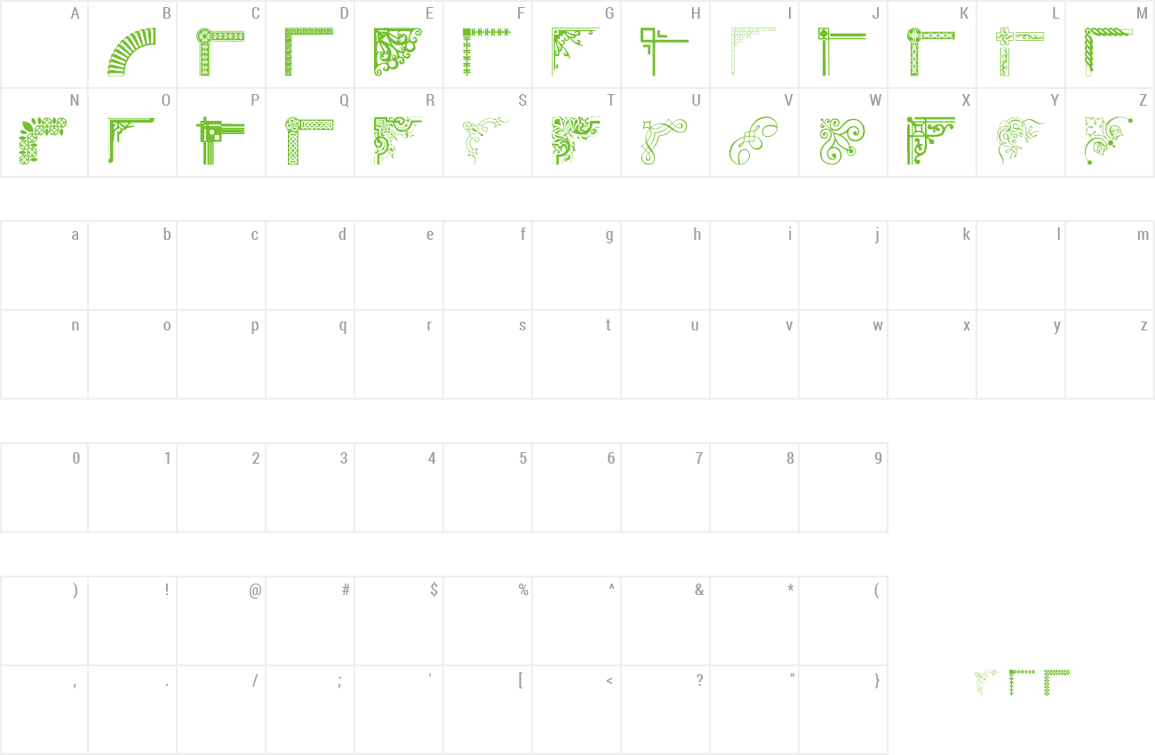 Font Vintage Decorative Corner_40 preview