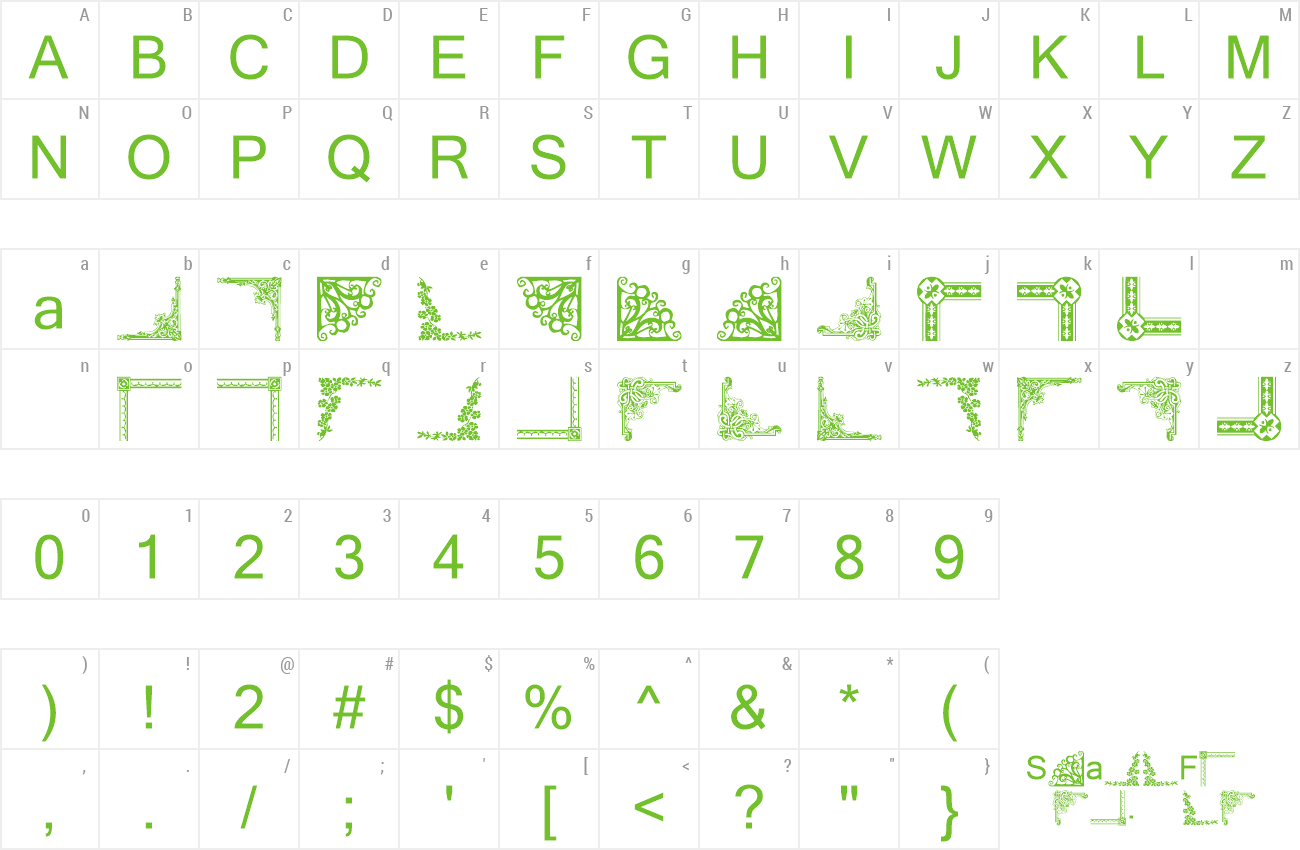 Font Vintage Decorative Corners 10 preview