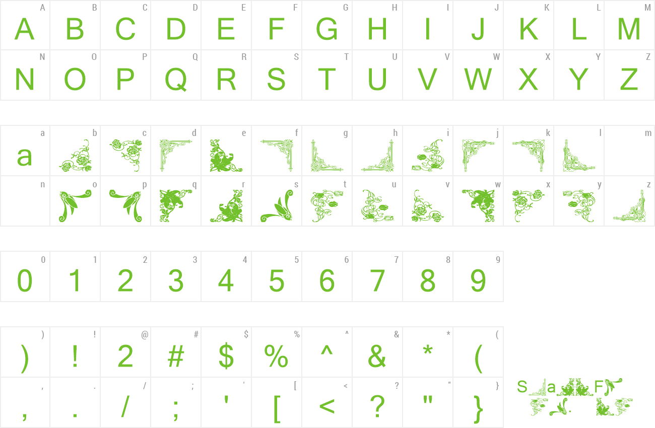 Font Vintage Decorative Corners 14 preview