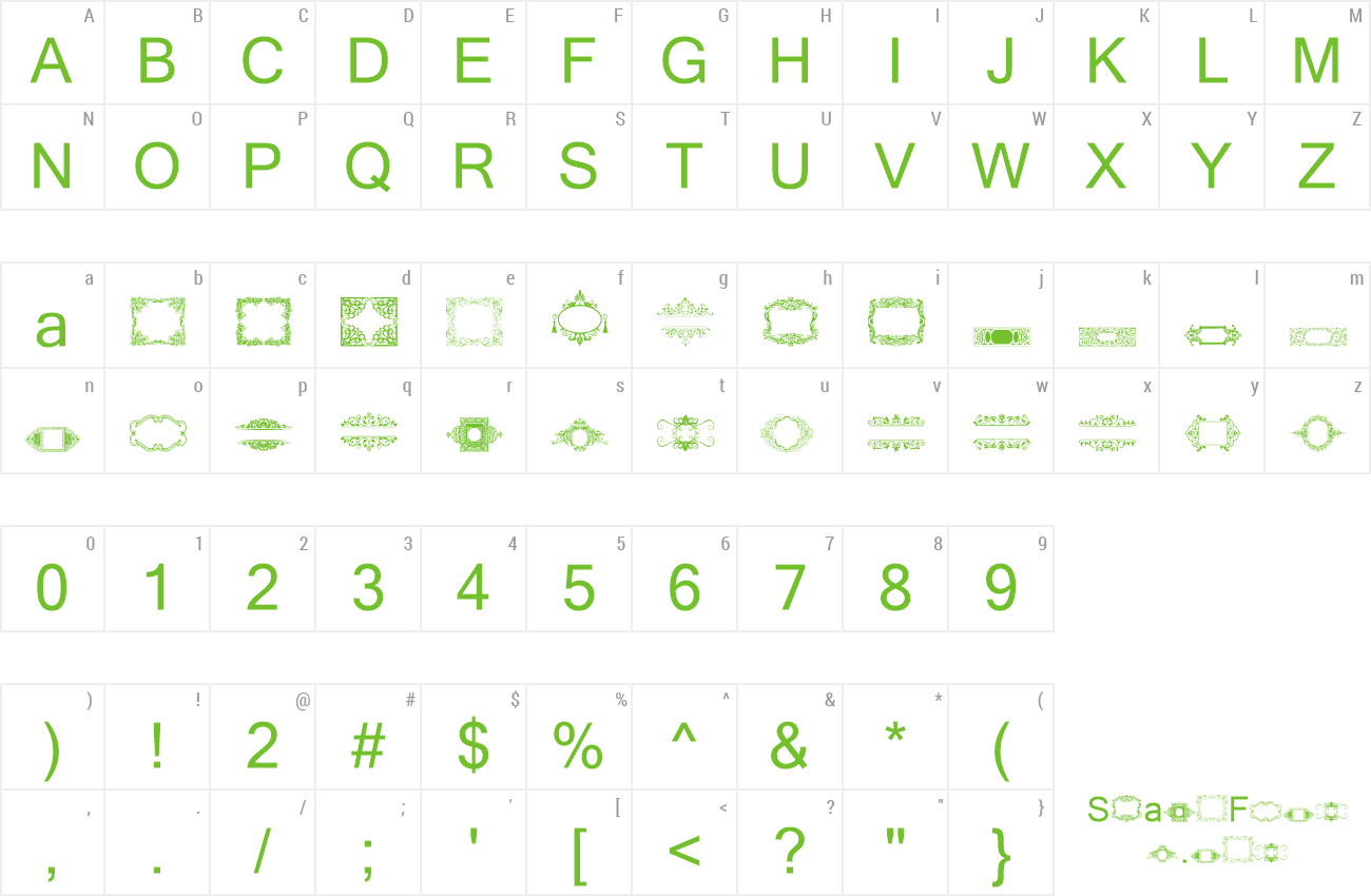 Font Vintage Frames 12 preview