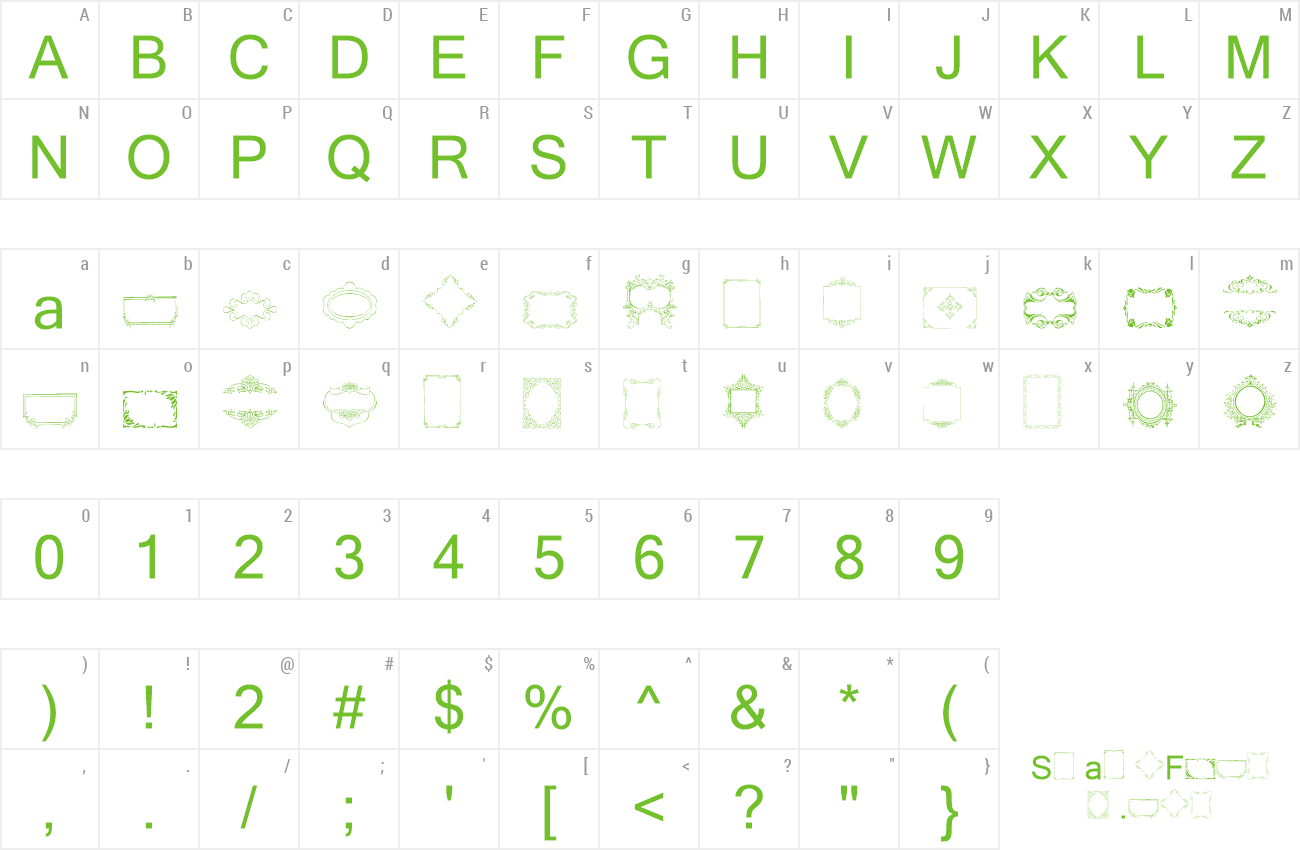 Font Vintage Frames 14 preview