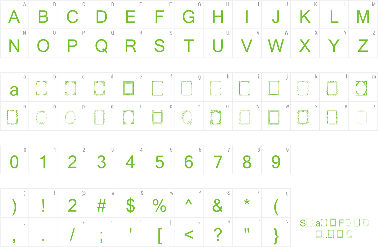 Font Vintage Frames 4 preview