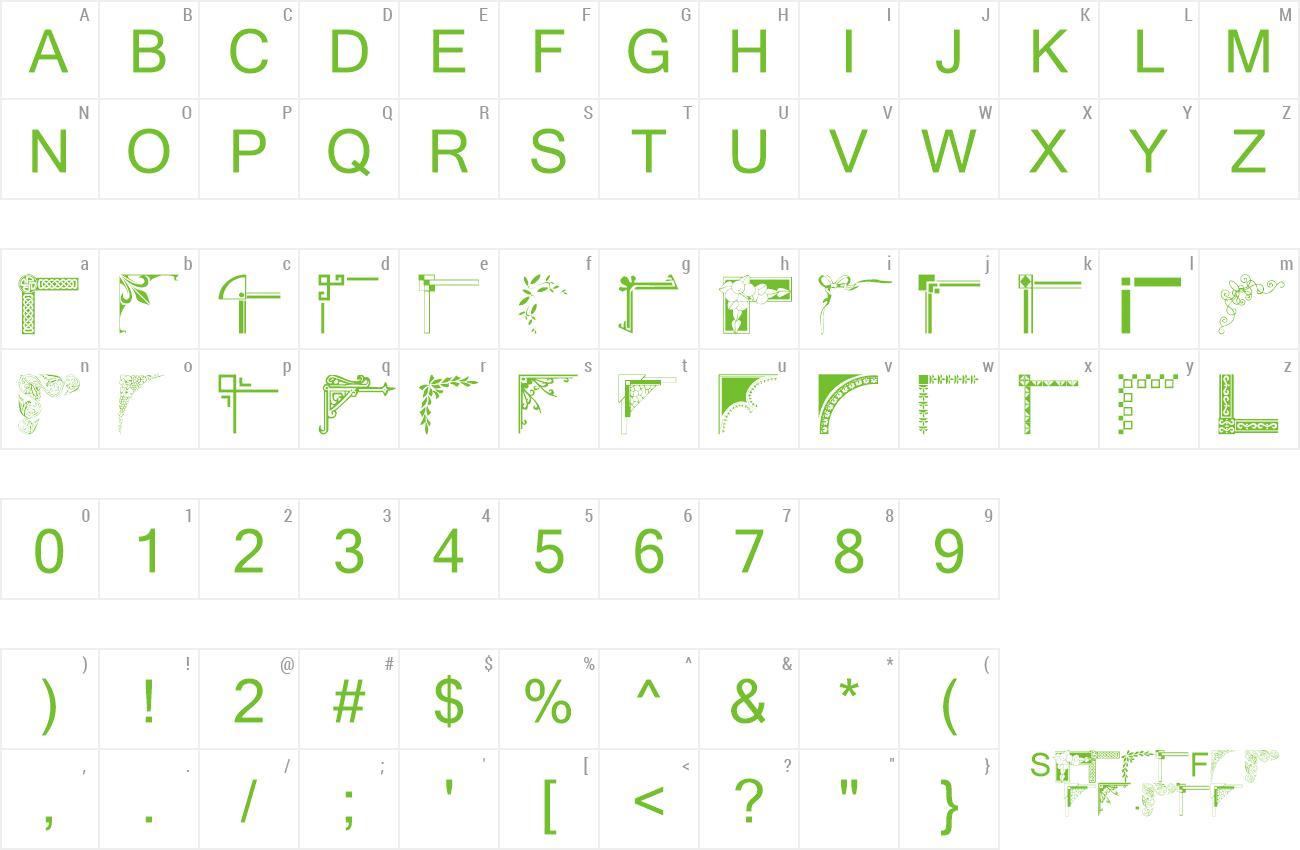 Font wmcorners1 preview