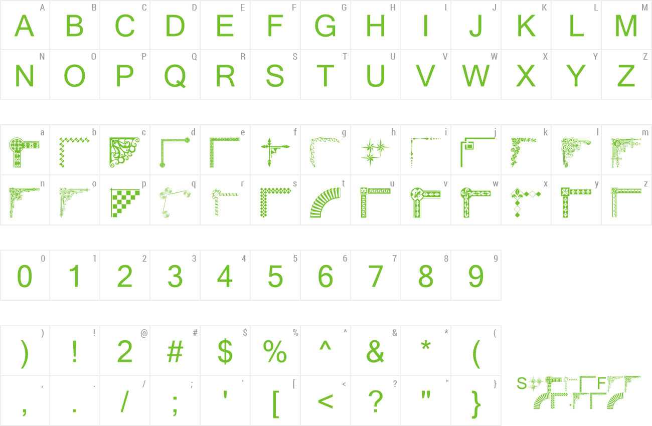 Font wmcorners2 preview