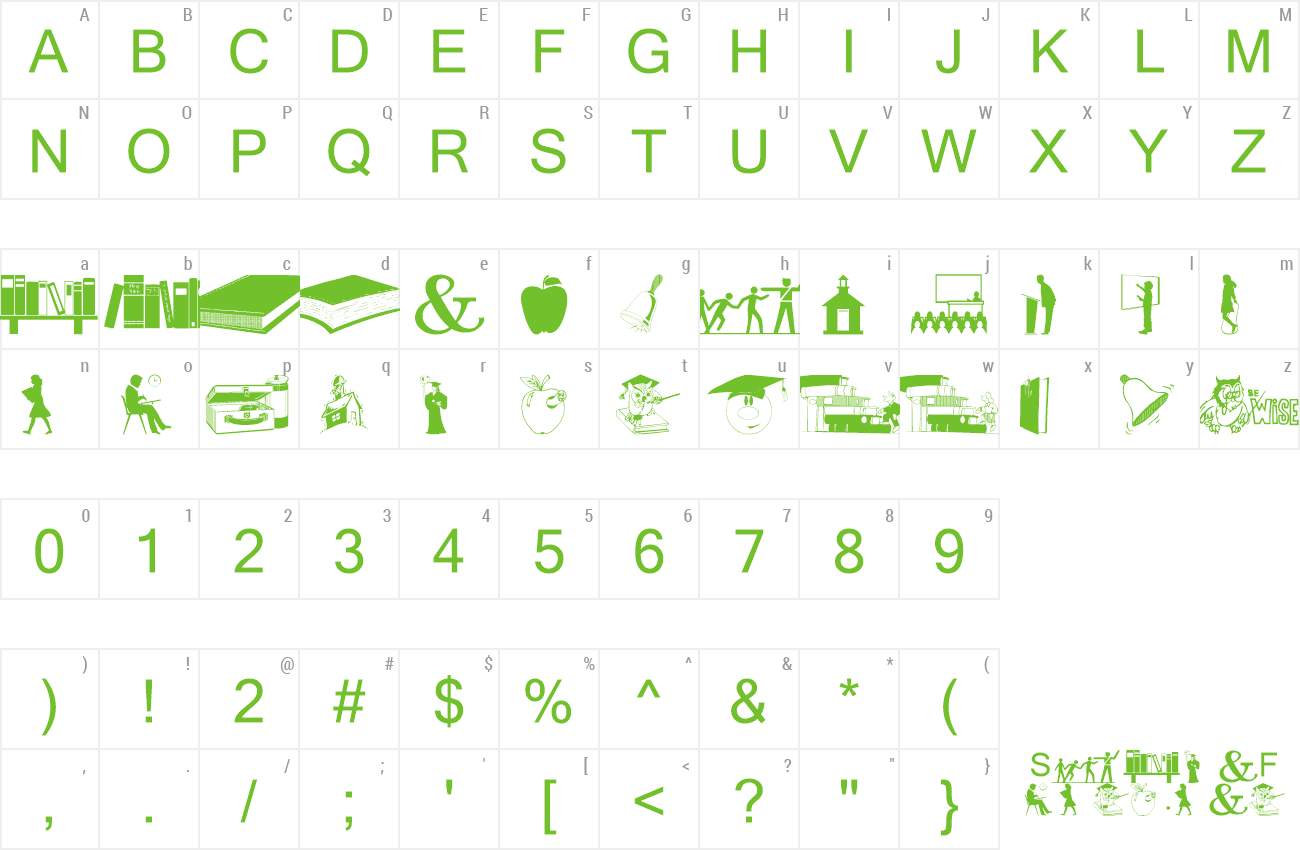 Font wmeducation1 preview