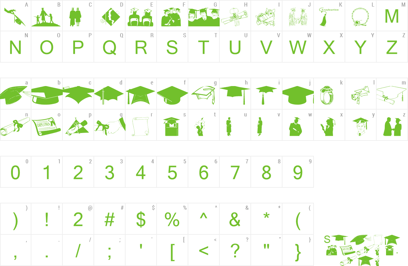 Font wmgraduate preview