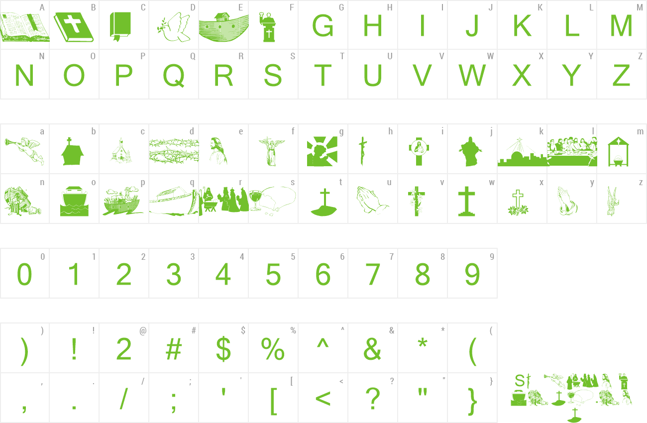 Font wmreligious1 preview