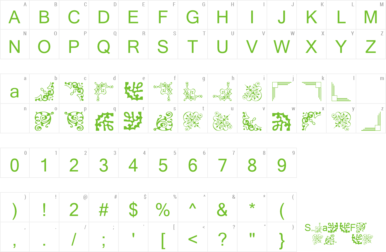 Font Vintage Decorative Corners 12 preview