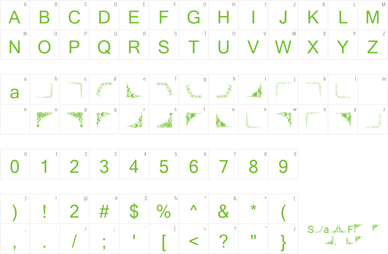 Font Vintage Decorative Corners 22 preview