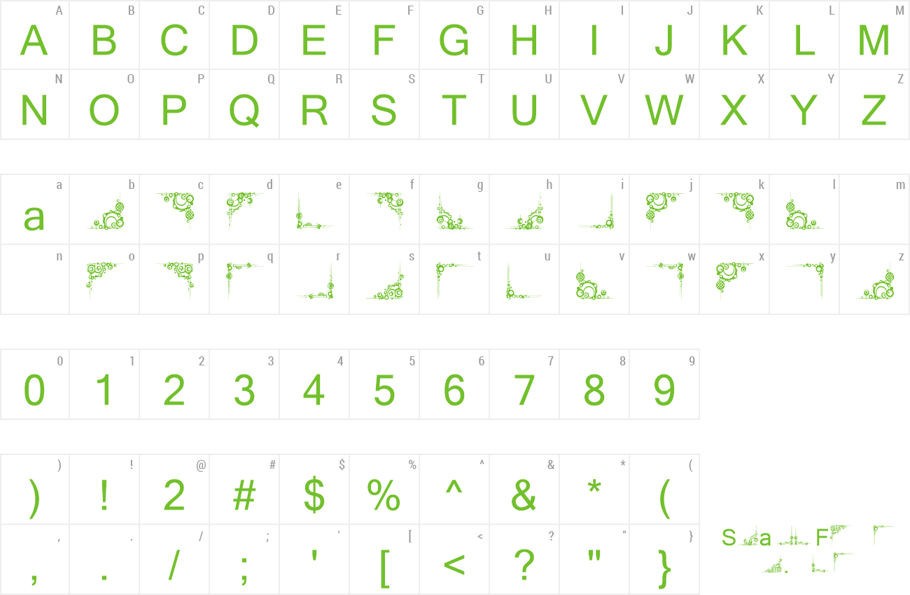 Font Vintage Decorative Corners 25 preview