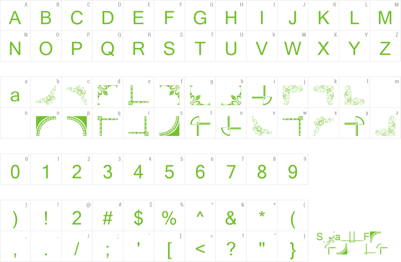 Font Vintage Decorative Corners 7 preview