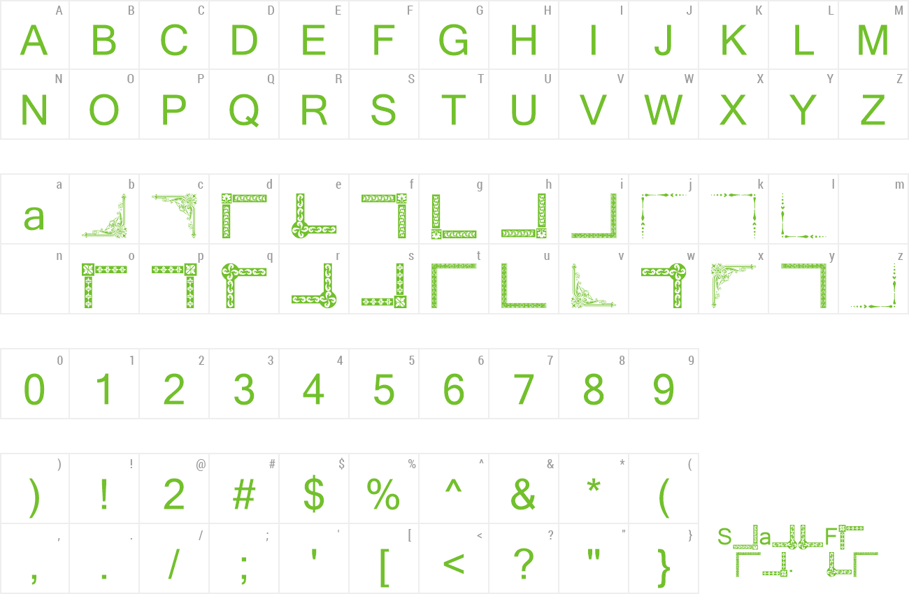 Font Vintage Decorative Corners 8 preview