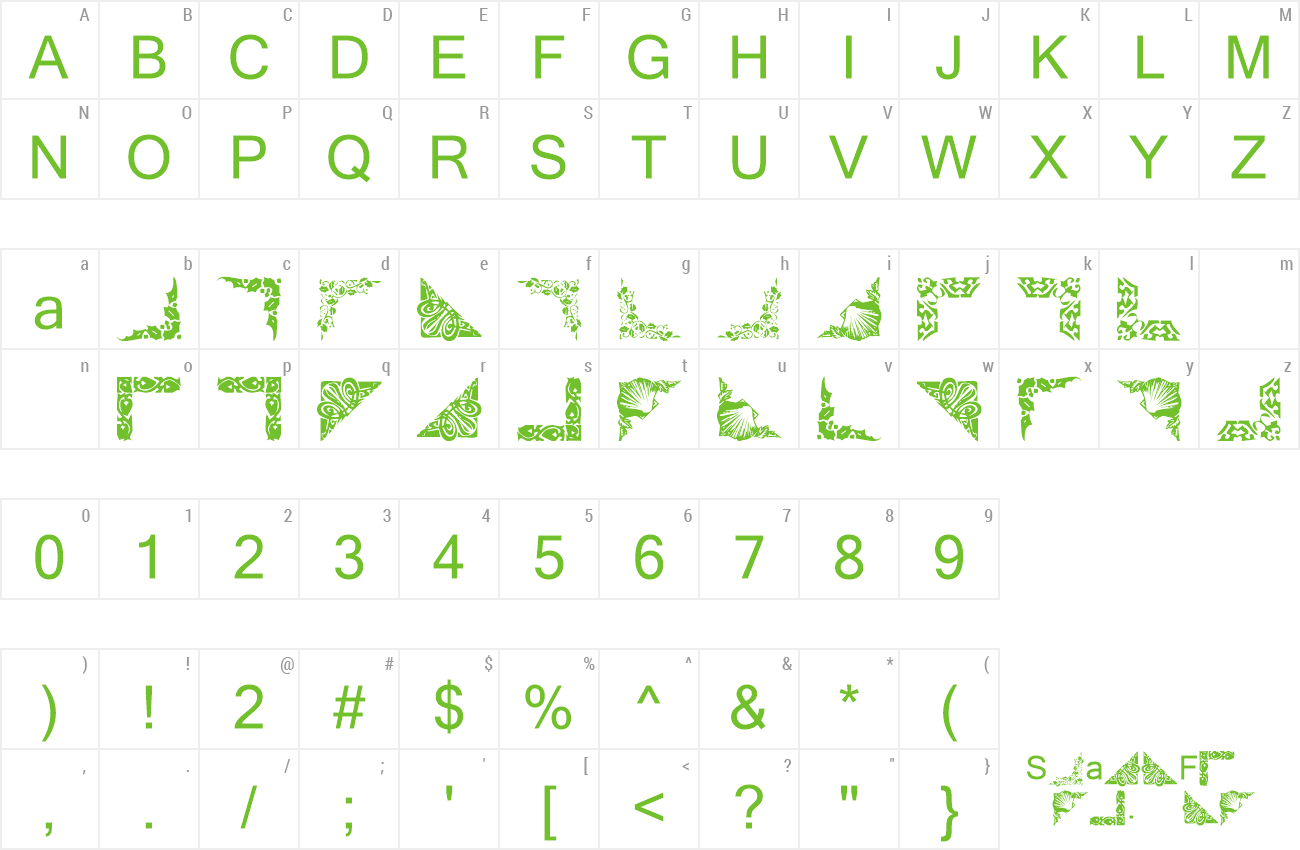 Font Vintage Decorative Corners preview