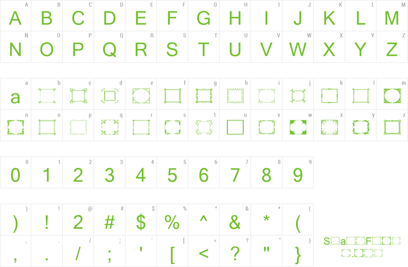 Font Vintage Frames 10 preview