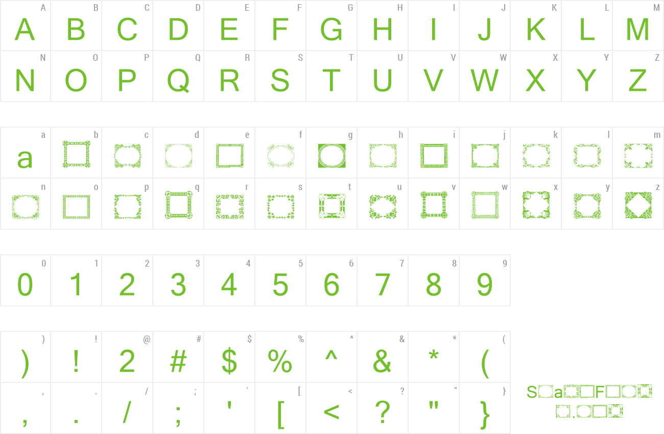 Font Vintage Frames 11 preview