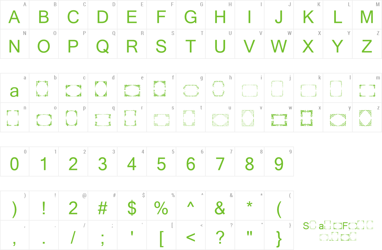 Font Vintage Frames 15 preview