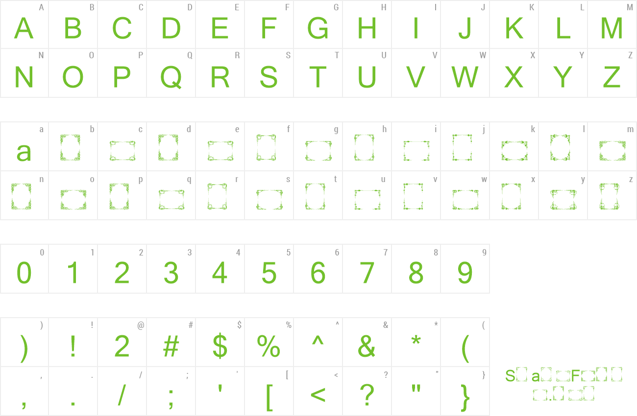 Font Vintage Frames 17 preview