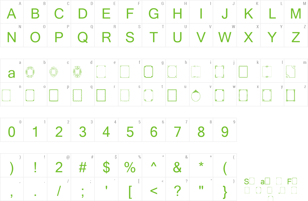 Font Vintage Frames 3 preview