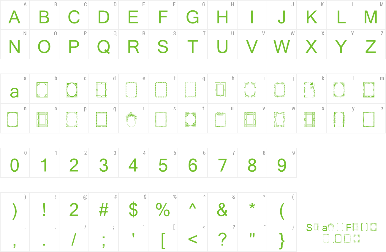 Font Vintage Frames 5 preview