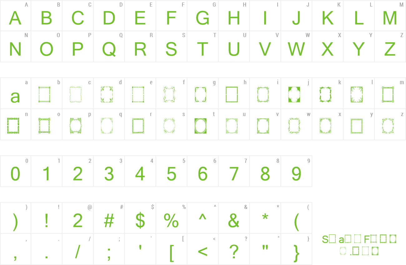 Font Vintage Frames 7 preview