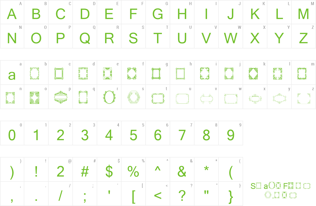 Font Vintage Frames 8 preview