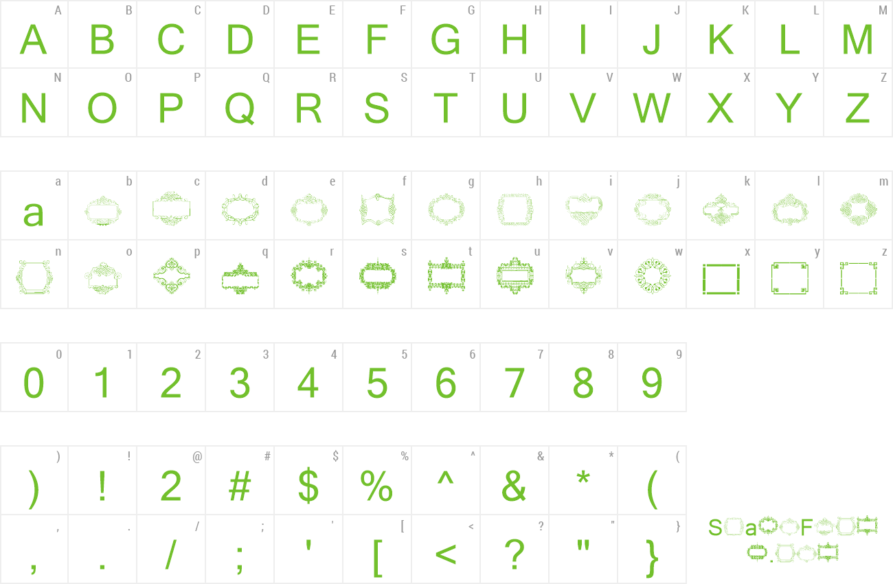 Font Vintage Frames 9 preview