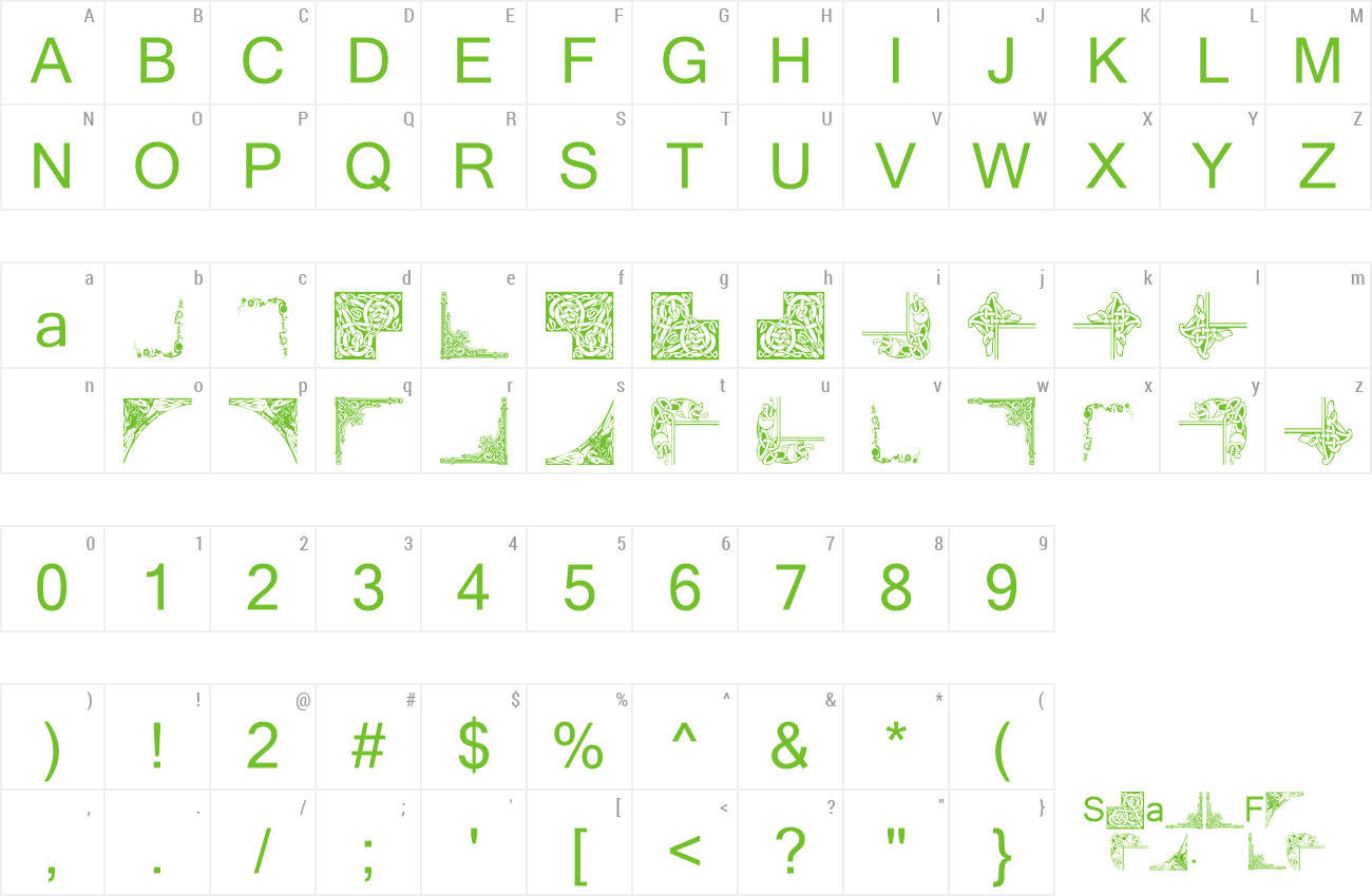 Font Vintage Decorative Corners 15 preview