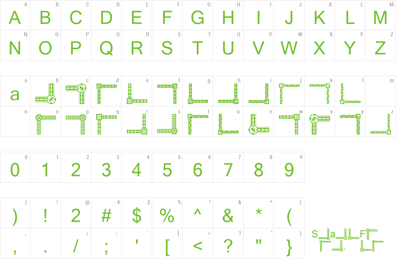 Font Vintage Decorative Corners 18 preview